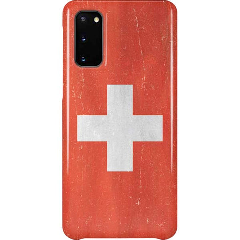 Switzerland Flag Distressed Galaxy S20 Lite Case