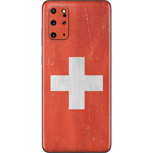 Switzerland Flag Distressed Galaxy S20 Plus Skin