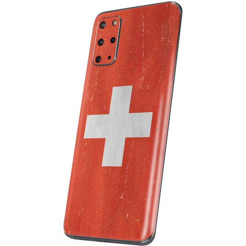 Switzerland Flag Distressed Galaxy S20 Plus Skin