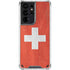 Switzerland Flag Distressed Galaxy S21 Ultra 5G Clear Case