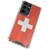 Switzerland Flag Distressed Galaxy S21 Ultra 5G Clear Case