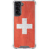 Switzerland Flag Distressed Galaxy S22 Clear Case