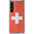 Switzerland Flag Distressed Galaxy S23 Clear Case