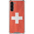 Switzerland Flag Distressed Galaxy S23 Plus Clear Case