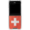 Switzerland Flag Distressed Galaxy Z Flip5 5G Clear Case