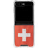 Switzerland Flag Distressed Galaxy Z Flip5 5G Clear Case