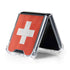 Switzerland Flag Distressed Galaxy Z Flip5 5G Clear Case