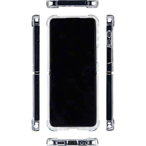 Switzerland Flag Distressed Galaxy Z Flip5 5G Clear Case