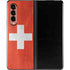 Switzerland Flag Distressed Galaxy Z Fold3 5G Skin
