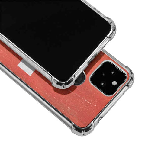 Switzerland Flag Distressed Google Pixel 5a 5G Clear Case