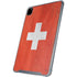Switzerland Flag Distressed iPad Pro 12.9in (2020) Clear Case