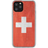 Switzerland Flag Distressed iPhone 11 Pro Clear Case