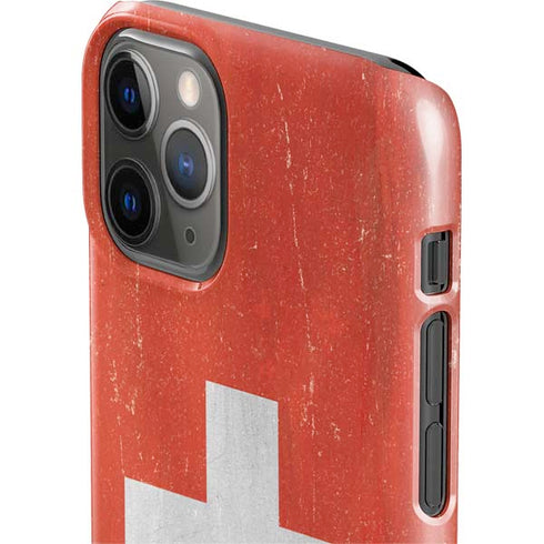 Switzerland Flag Distressed iPhone 11 Pro Lite Case