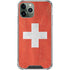 Switzerland Flag Distressed iPhone 11 Pro Max Clear Case