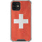 Switzerland Flag Distressed iPhone 12 Clear Case