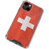 Switzerland Flag Distressed iPhone 14 Clear Case