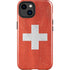 Switzerland Flag Distressed iPhone 15 Plus Impact Case