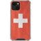 Switzerland Flag Distressed iPhone 14 Plus Clear Case