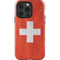 Switzerland Flag Distressed iPhone 14 Pro Impact Case