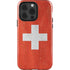 Switzerland Flag Distressed iPhone 14 Pro Impact Case