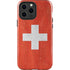 Switzerland Flag Distressed iPhone 14 Pro Max Impact Case