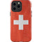 Switzerland Flag Distressed iPhone 15 Pro Max Impact Case