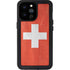Switzerland Flag Distressed iPhone 14 Pro Max Waterproof Case