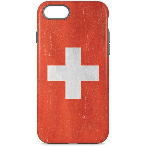 Switzerland Flag Distressed iPhone 7 Pro Case