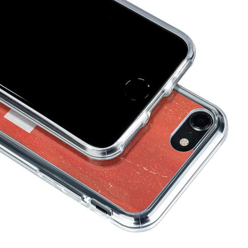 Switzerland Flag Distressed iPhone SE (2nd & 3rd Gen) Clear Case