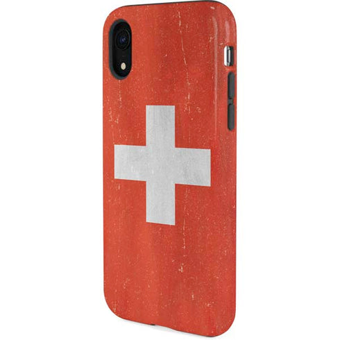 Switzerland Flag Distressed iPhone XR Pro Case