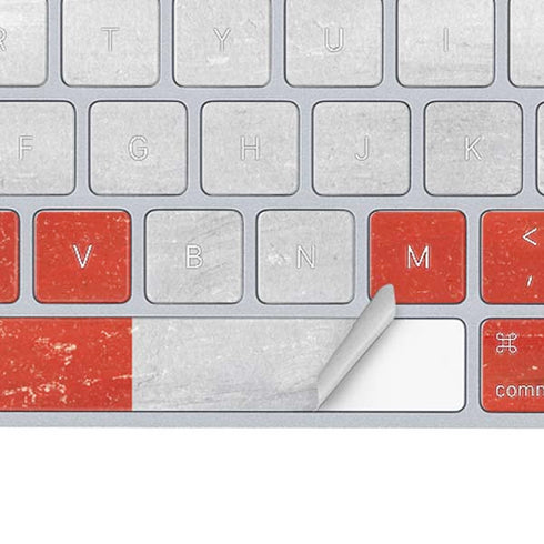 Switzerland Flag Distressed Magic Keyboard Skin