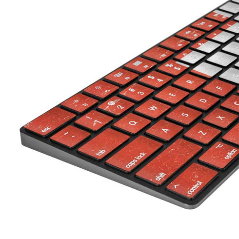 Switzerland Flag Distressed Magic Keyboard with Numeric Keypad Skin