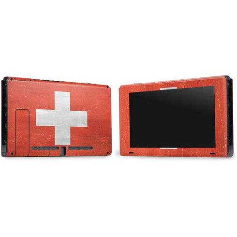 Switzerland Flag Distressed Nintendo Switch Bundle Skin