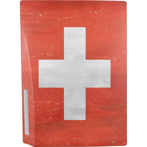 Switzerland Flag Distressed PS5 Bundle Skin