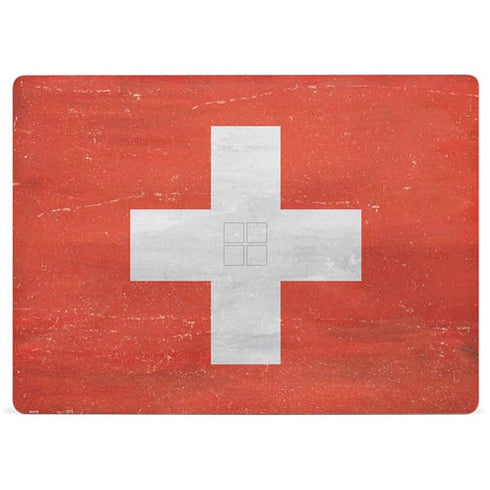Switzerland Flag Distressed Surface Laptop 3 13.5in Skin