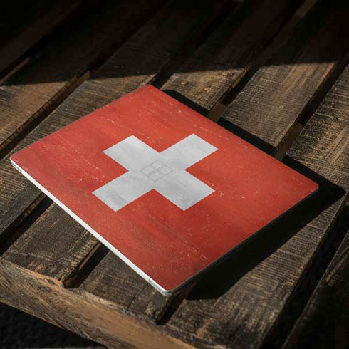 Switzerland Flag Distressed Surface Laptop 3 13.5in Skin