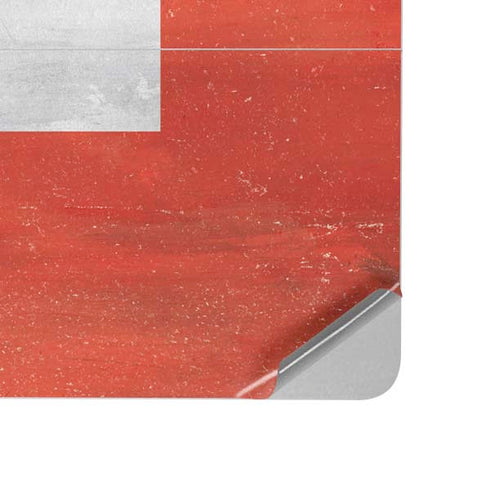Switzerland Flag Distressed Surface Laptop Studio Skin