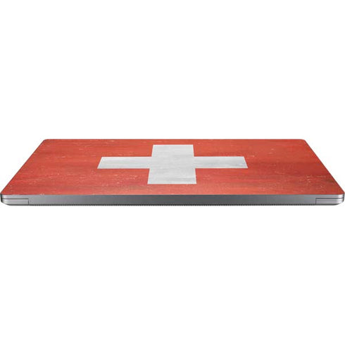 Switzerland Flag Distressed Universal Laptop 11in (8.8 x 6.2in) Skin