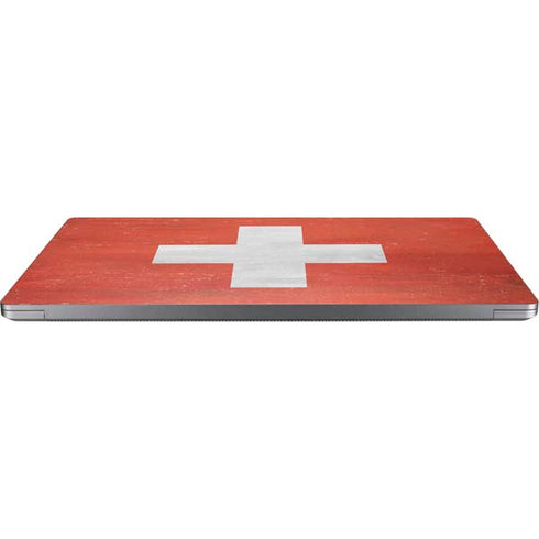 Switzerland Flag Distressed Universal Laptop 14in (11.4 x 8.2in) Skin