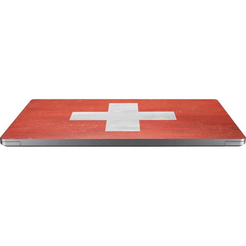 Switzerland Flag Distressed Universal Laptop 16.6in (13.4 x 9.7in) Skin
