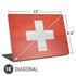 Switzerland Flag Distressed Universal Laptop 16in (13 x 9.4in) Skin