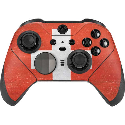 Switzerland Flag Distressed Xbox Elite Wireless Controller Series 2 Skin