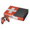 Switzerland Flag Distressed Xbox One Console and Controller Bundle Skin