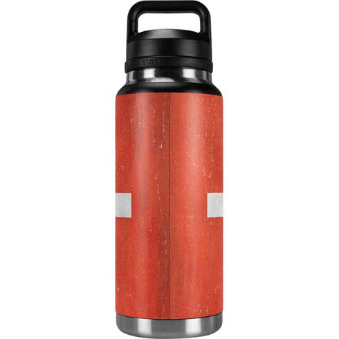 Switzerland Flag Distressed YETI Rambler 36oz Bottle Skin