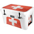 Switzerland Flag Distressed YETI Tundra 45 Hard Cooler Skin