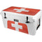 Switzerland Flag Distressed YETI Tundra 65 Hard Cooler Skin