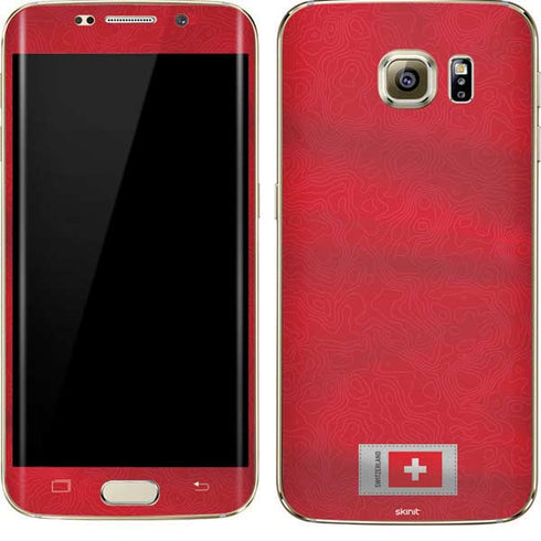 Switzerland Soccer Flag Galaxy S7 Edge Skin