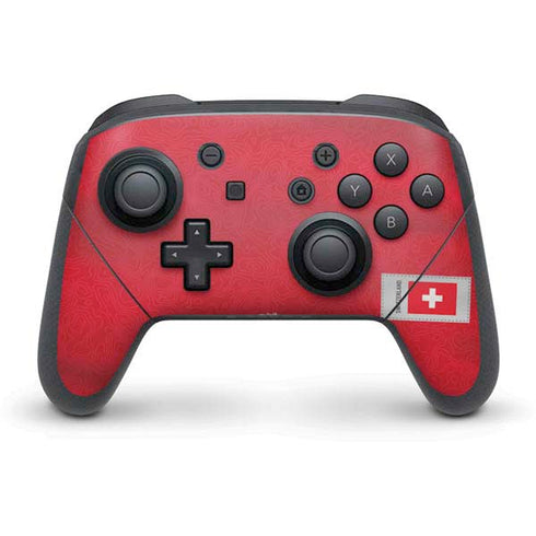 Switzerland Soccer Flag Nintendo Switch Pro Controller Skin