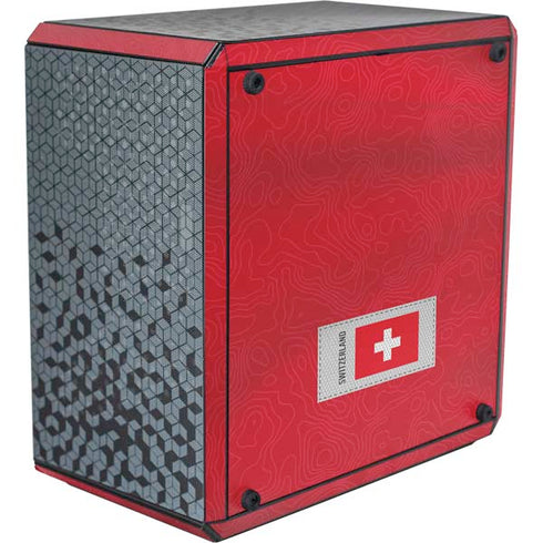 Switzerland Soccer Flag Cooler Master MasterBox Q300L Mini Tower Skin