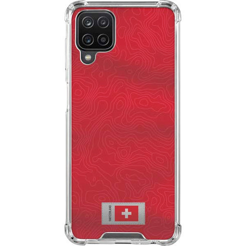 Switzerland Soccer Flag Galaxy A12 Clear Case